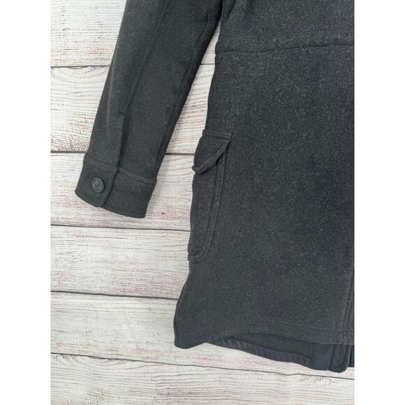 Patagonia Better Sweater Coat Womens Small Dark Gray Fleece Thigh Length - Picture 6 of 12